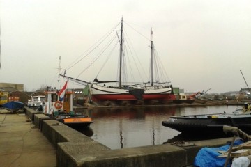 Auf der Werft in Delfzijl - Vorher...